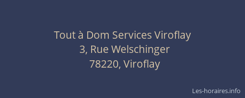 Tout &agrave; Dom Services Viroflay