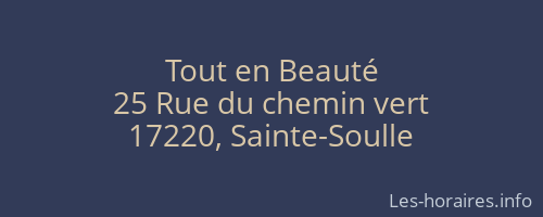 Tout en Beauté