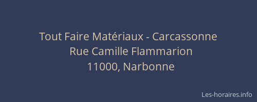 Tout Faire Matériaux - Carcassonne