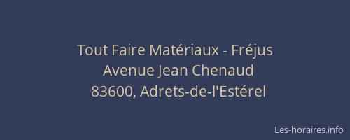 Tout Faire Matériaux - Fréjus