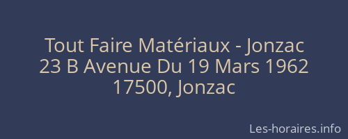 Tout Faire Matériaux - Jonzac