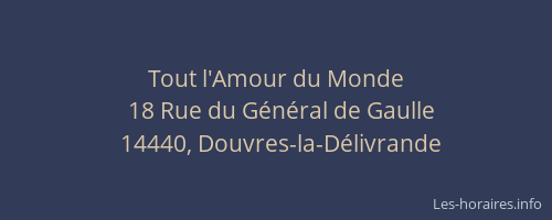 Tout l'Amour du Monde