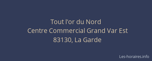 Tout l'or du Nord