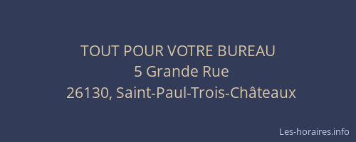 TOUT POUR VOTRE BUREAU