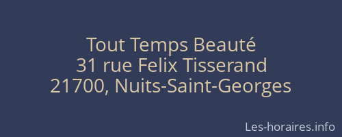 Tout Temps Beauté