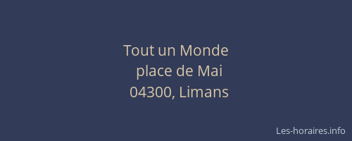 Tout un Monde