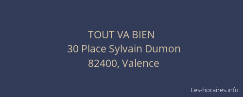 TOUT VA BIEN