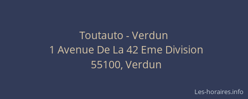 Toutauto - Verdun