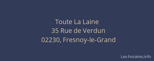 Toute La Laine