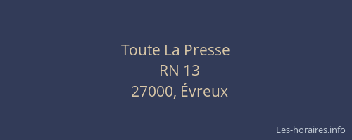 Toute La Presse