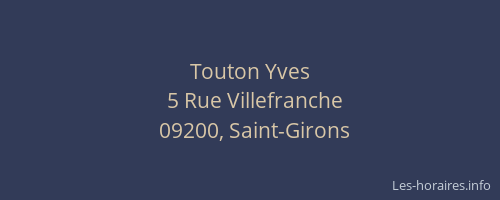 Touton Yves