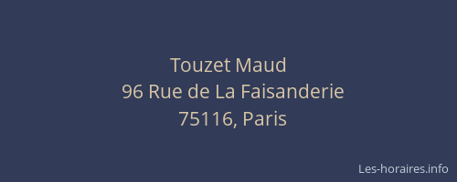 Touzet Maud