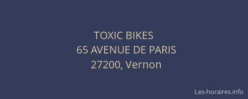 TOXIC BIKES