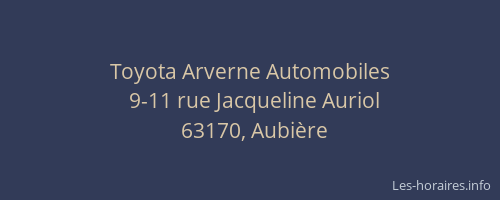 Toyota Arverne Automobiles