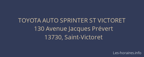TOYOTA AUTO SPRINTER ST VICTORET