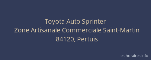 Toyota Auto Sprinter