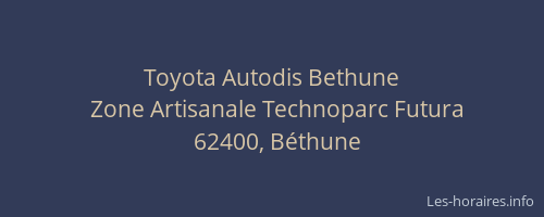 Toyota Autodis Bethune