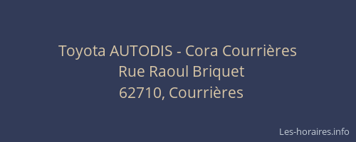Toyota AUTODIS - Cora Courrières