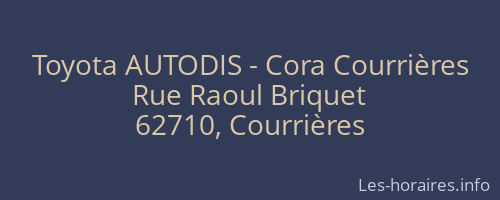 Toyota AUTODIS - Cora Courrières