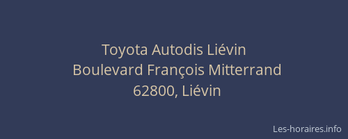 Toyota Autodis Li&eacute;vin