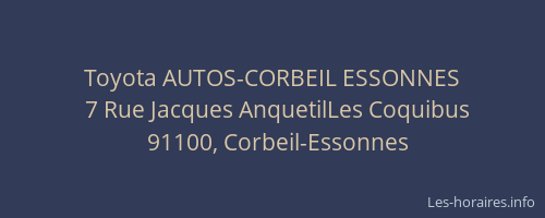 Toyota AUTOS-CORBEIL ESSONNES