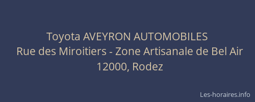 Toyota AVEYRON AUTOMOBILES