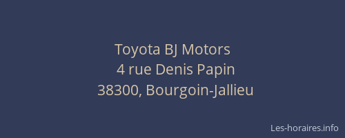 Toyota BJ Motors