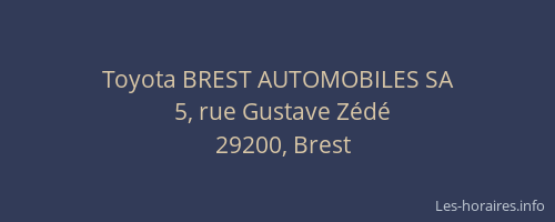 Toyota BREST AUTOMOBILES SA