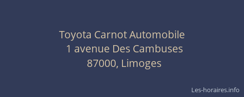 Toyota Carnot Automobile