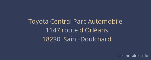 Toyota Central Parc Automobile