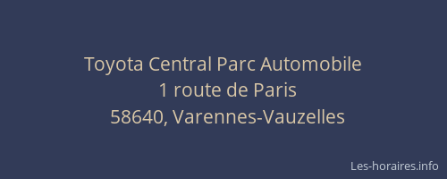 Toyota Central Parc Automobile