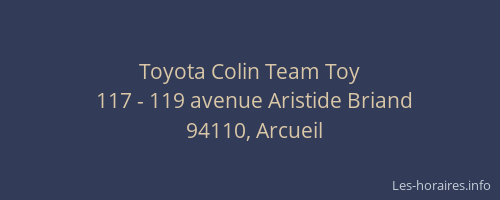 Toyota Colin Team Toy