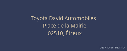 Toyota David Automobiles