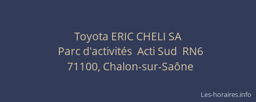 Toyota ERIC CHELI SA