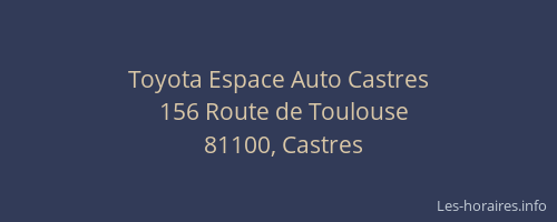 Toyota Espace Auto Castres