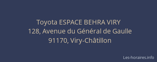 Toyota ESPACE BEHRA VIRY