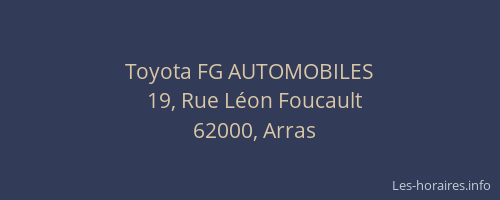 Toyota FG AUTOMOBILES