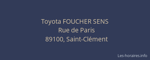 Toyota FOUCHER SENS