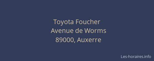 Toyota Foucher