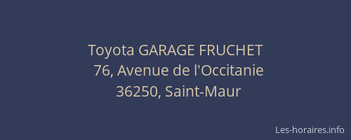 Toyota GARAGE FRUCHET