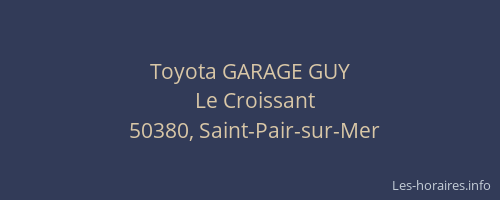 Toyota GARAGE GUY