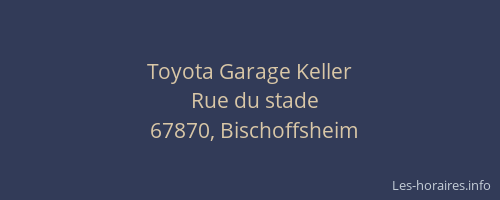 Toyota Garage Keller