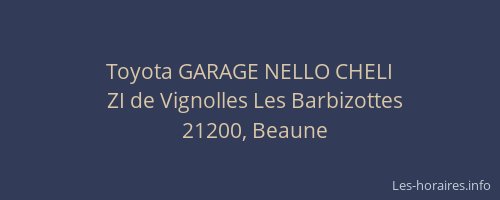 Toyota GARAGE NELLO CHELI