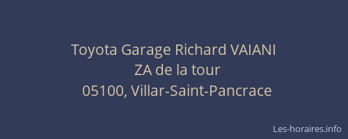 Toyota Garage Richard VAIANI
