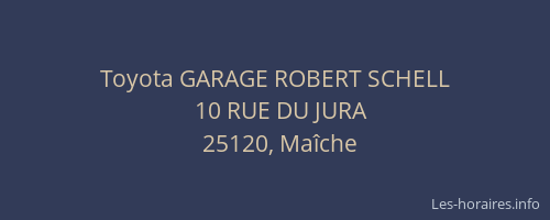 Toyota GARAGE ROBERT SCHELL