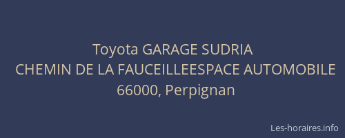 Toyota GARAGE SUDRIA
