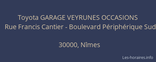 Toyota GARAGE VEYRUNES OCCASIONS