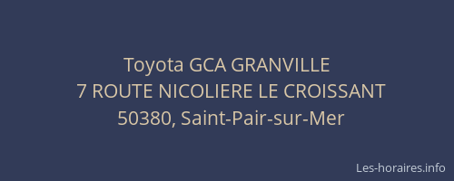 Toyota GCA GRANVILLE