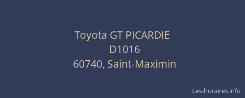 Toyota GT PICARDIE