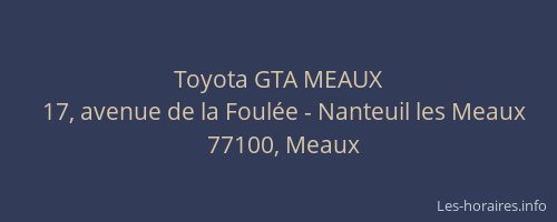 Toyota GTA MEAUX